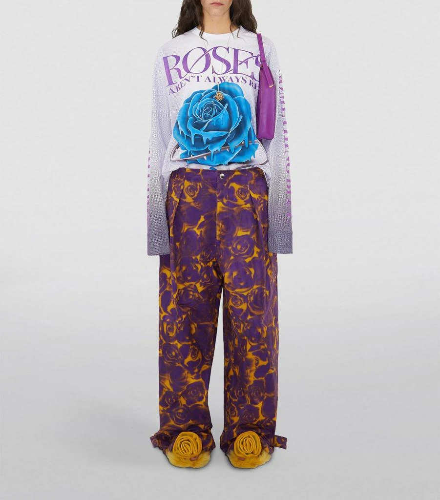 商品Burberry|Long-Sleeve Rose T-shirt,价格¥6952,第2张图片详细描述