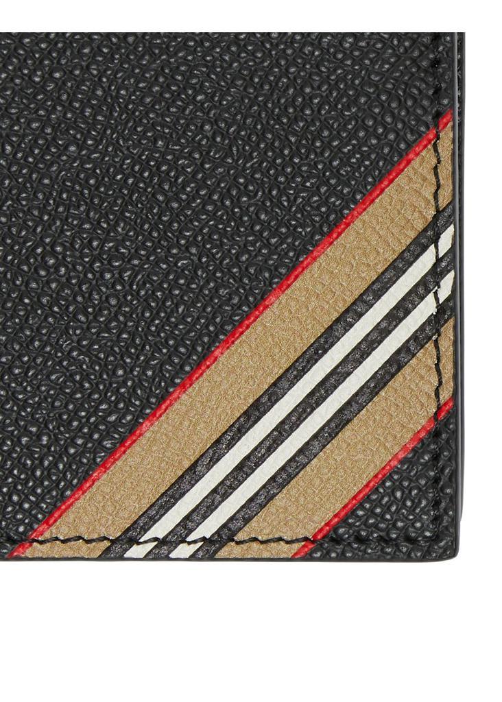 商品Burberry|Icon stripe leather international bifold coin wallet,价格¥2313,第4张图片详细描述