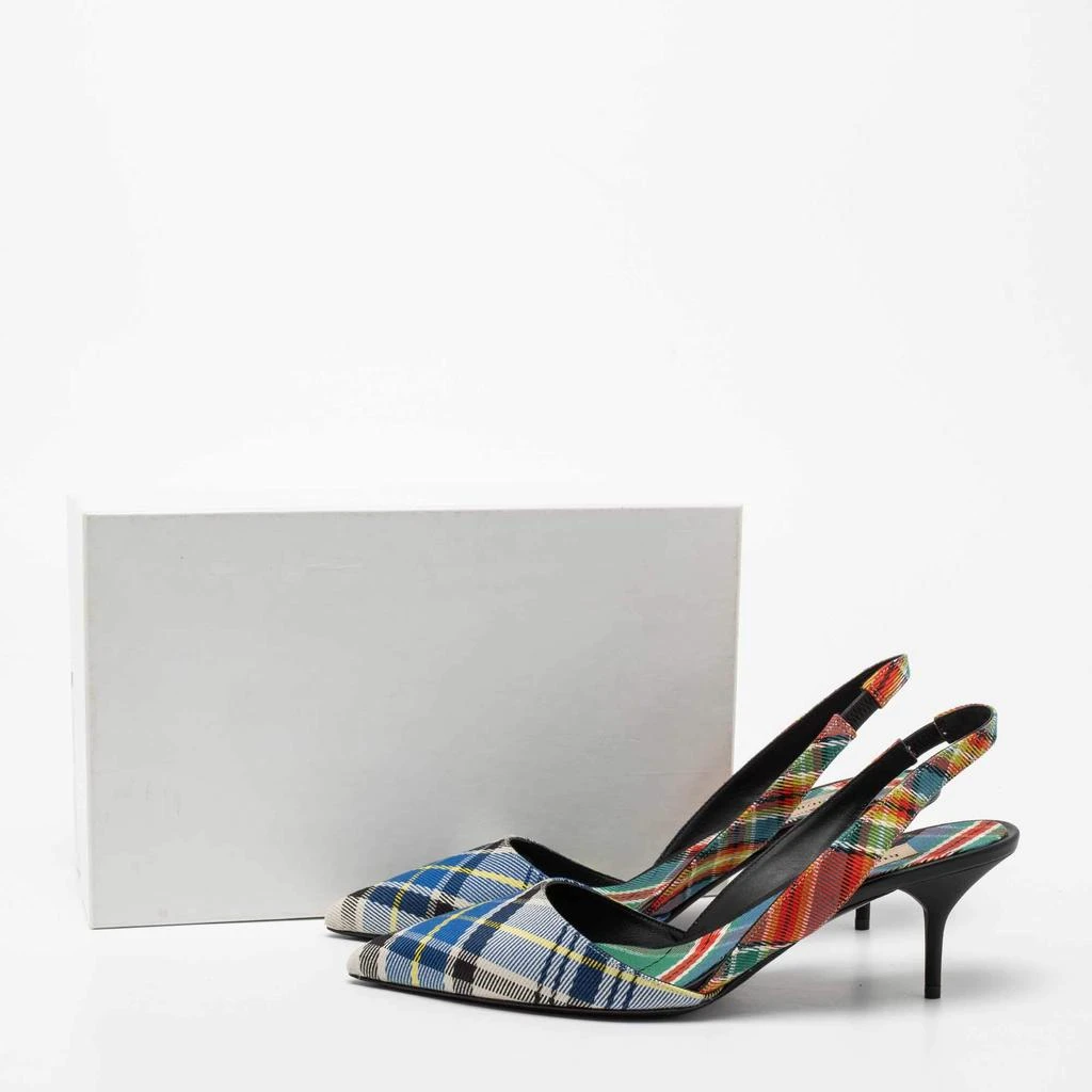 Burberry Multicolor Canvas Slingback Pumps Size 40 商品