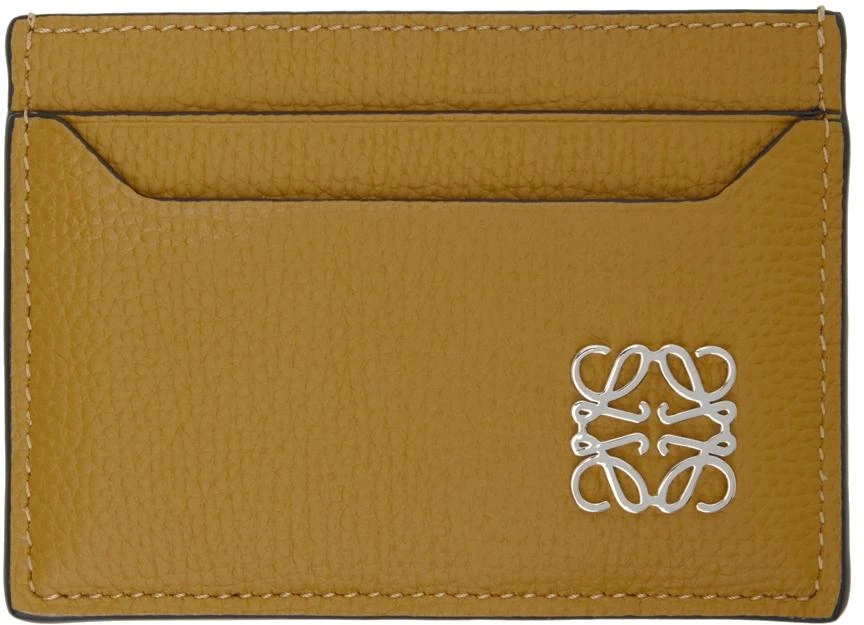 商品Loewe|Yellow Anagram Plain Card Holder,价格¥2065,第1张图片