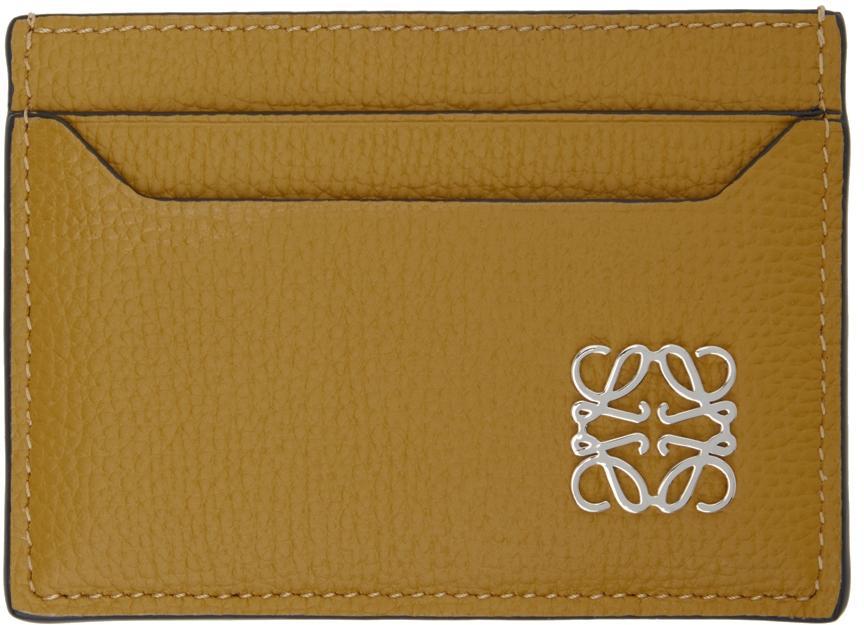 商品Loewe|Yellow Anagram Plain Card Holder,价格¥1899,第1张图片