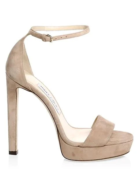 商品Jimmy Choo|Misty Suede Ankle-Strap Sandals,价格¥1304,第5张图片详细描述