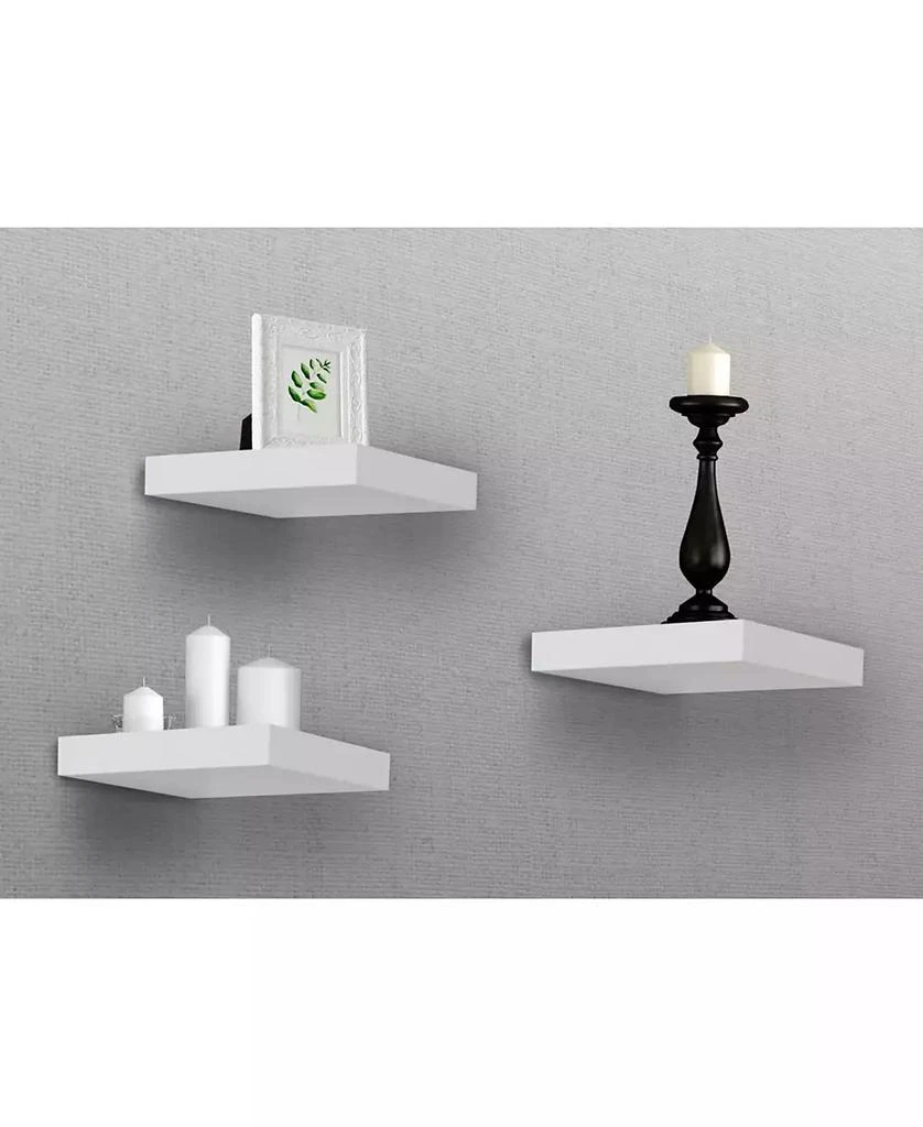 商品Sorbus|White Floating Square Shelves,价格¥251,第3张图片详细描述
