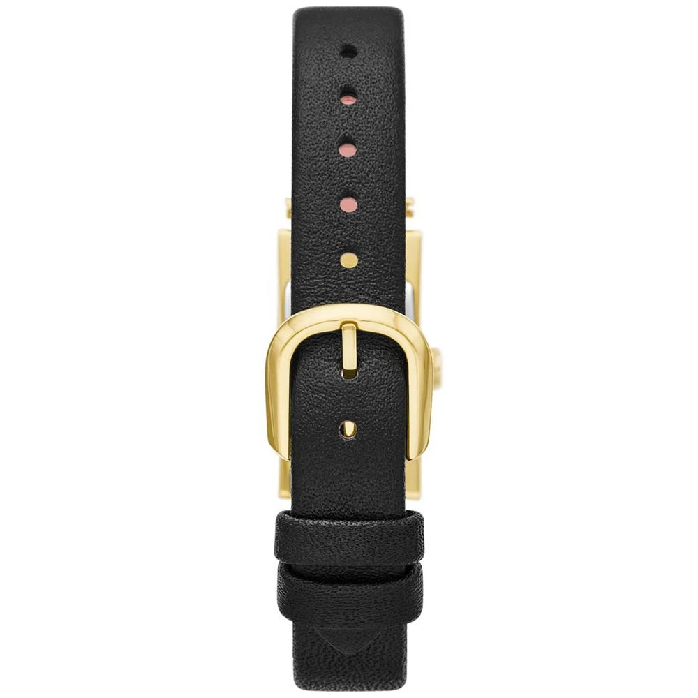 商品Kate Spade|Women's Brookville Three-Hand Black Leather Strap Watch, 22mm,价格¥1492,第2张图片详细描述