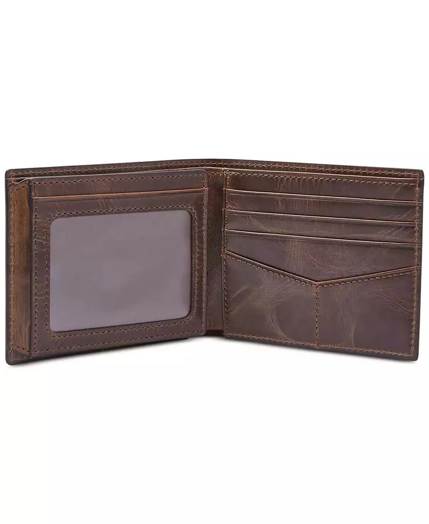 商品Fossil|Men's Leather Wallet Derrick RFID-Blocking Bifold with Flip ID,价格¥461,第2张图片详细描述