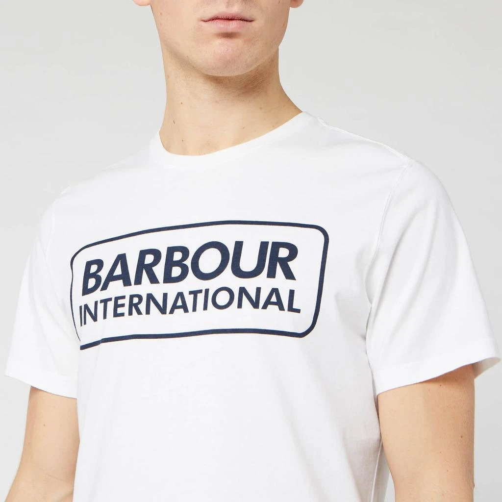 商品Barbour|Barbour International Men's Essential Large Logo T-Shirt - White,价格¥144,第4张图片详细描述
