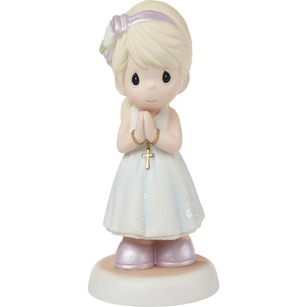 商品Precious Moments|222021 Blessings On Your First Communion Blonde Hair and Light Skin Girl Bisque Porcelain Figurine,价格¥514,第1张图片
