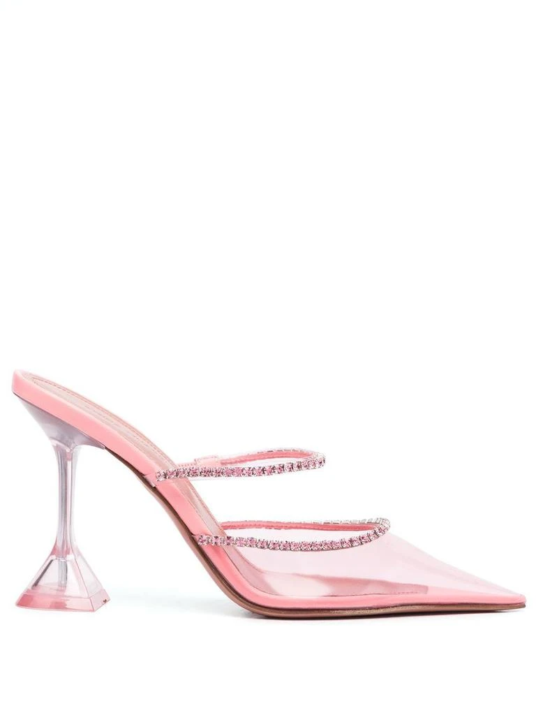 商品Amina Muaddi|AMINA MUADDI - Gilda Glass Mule Pumps,价格¥8861,第1张图片