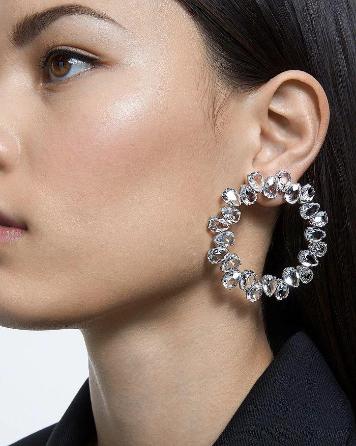 商品Swarovski|Millenia Pear Shaped Circle Earrings,价格¥1705,第2张图片详细描述