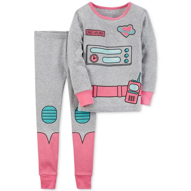 商品Carter's|2-Pc. Astronaut Cotton Pajama Set, Baby Girls,价格¥58,第1张图片