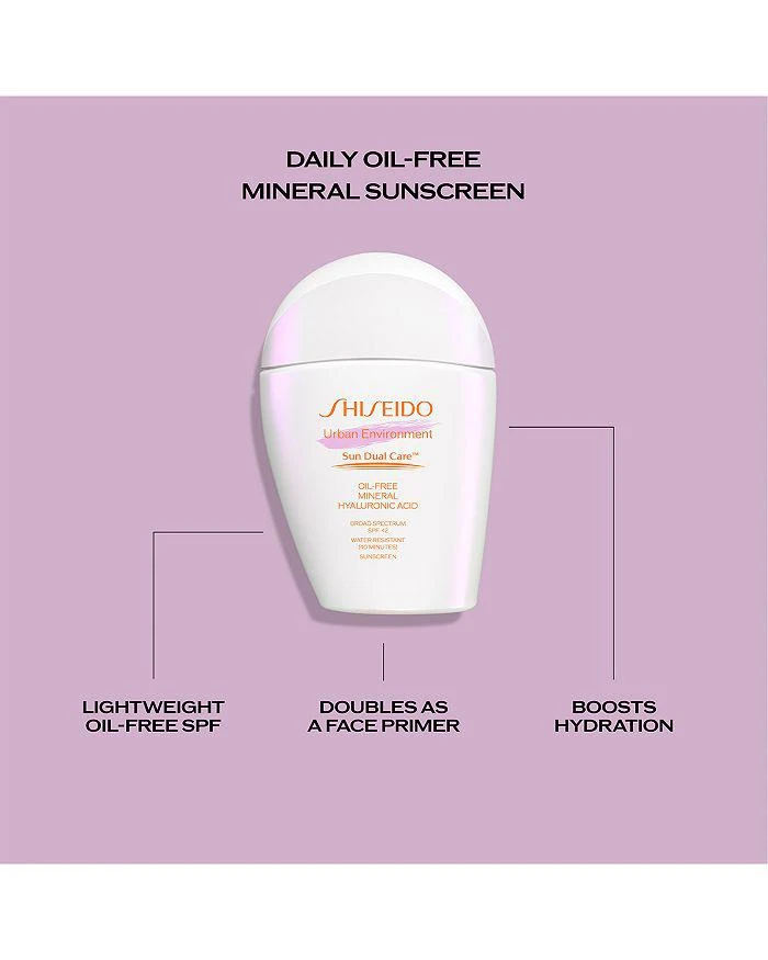 商品Shiseido|Urban Environment Oil Free Mineral Sunscreen SPF 42 1 oz.,价格¥285,第5张图片详细描述