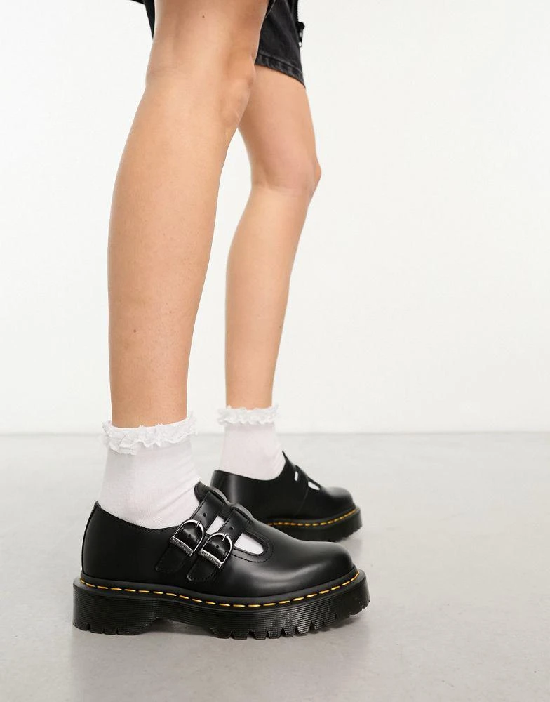 商品Dr. Martens|Dr Martens 8065 bex mary jane shoes in black smooth leather,价格¥1239,第2张图片详细描述