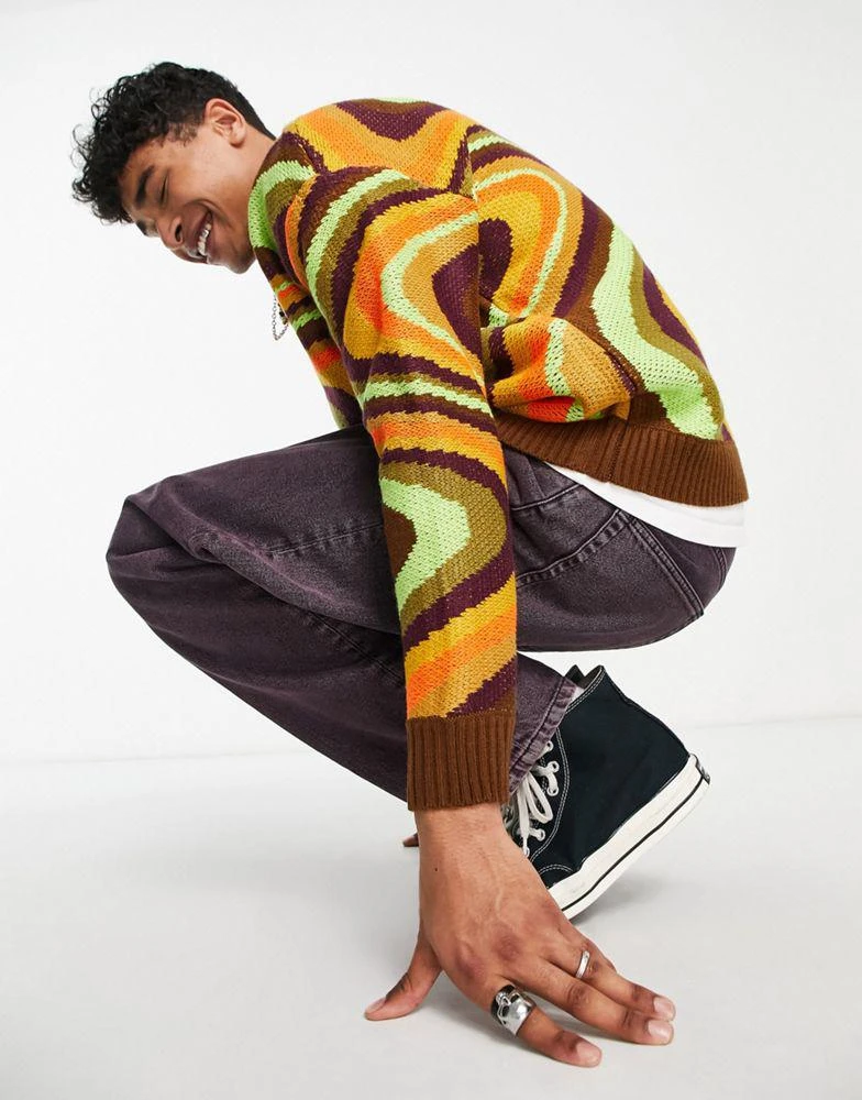 商品The Ragged Priest|The Ragged Priest flashback knit jumper in multi,价格¥374,第4张图片详细描述
