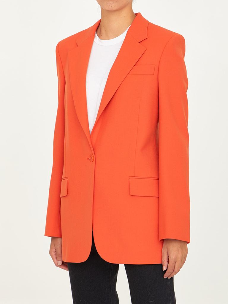 Stella McCartney Single-breasted Orange Jacket商品第2张图片规格展示