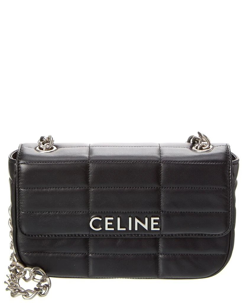 商品Celine|CELINE Monochrome Quilted Leather Shoulder Bag,价格¥15888,第1张图片