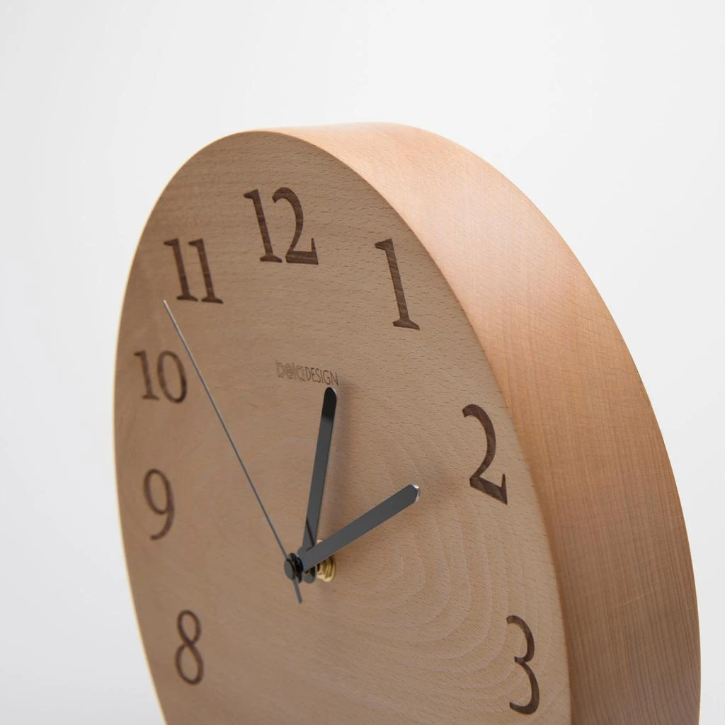 商品The Decent Living|Beech Wood Wall Clock - Digit,价格¥714,第4张图片详细描述
