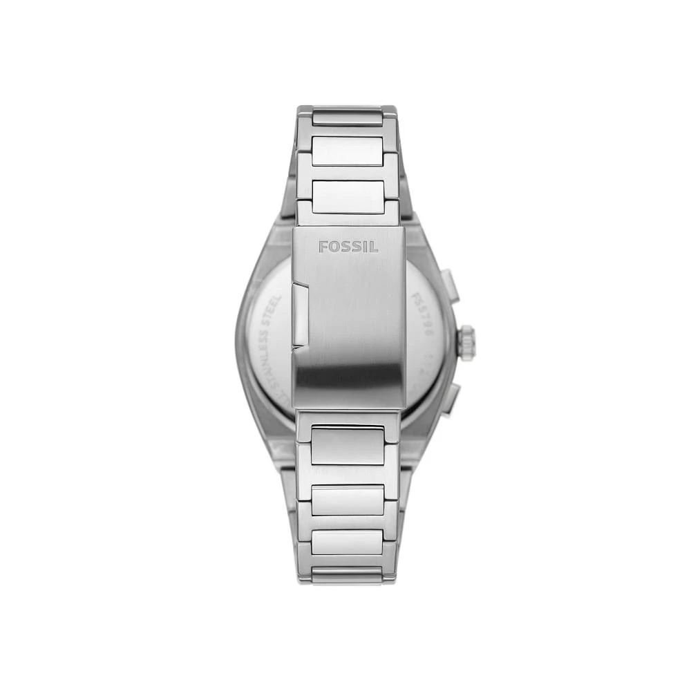 商品Fossil|Men's Everett chronograph movement, stainless steel bracelet watch 42mm,价格¥1094,第2张图片详细描述