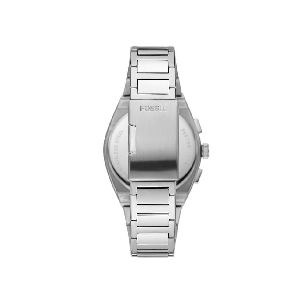 商品Fossil|Men's Everett chronograph movement, stainless steel bracelet watch 42mm,价格¥1378,第4张图片详细描述