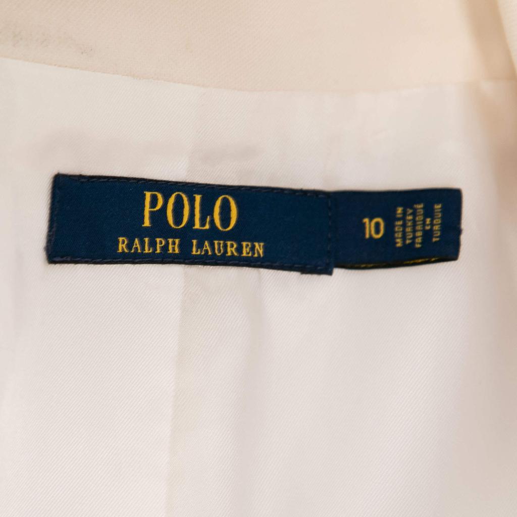 Polo Ralph Lauren Cream Wool Button Front Coat L商品第5张图片规格展示