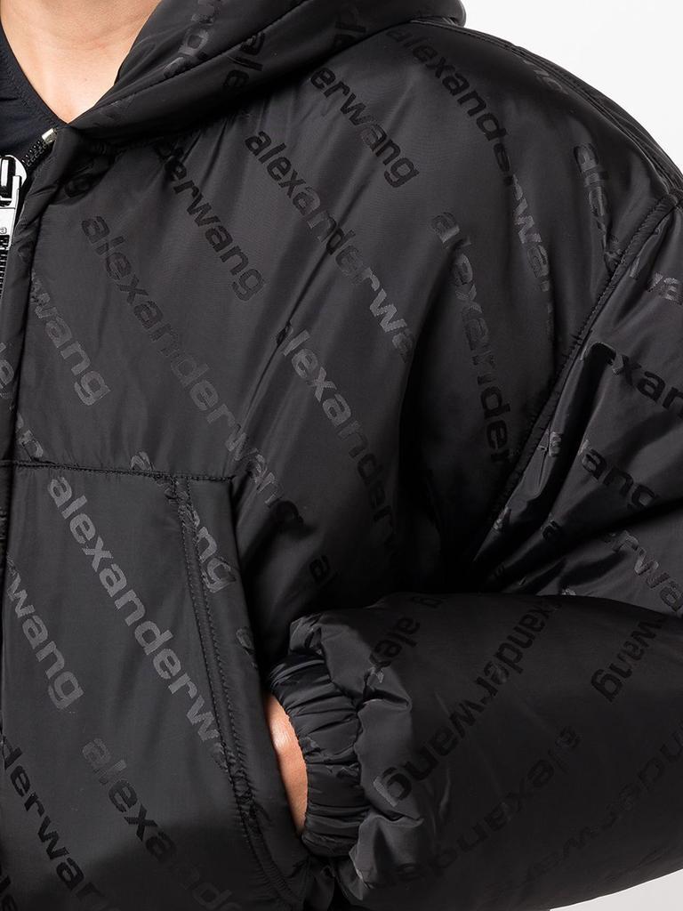 商品Alexander Wang|Black nylon short down jacket,价格¥4598,第6张图片详细描述