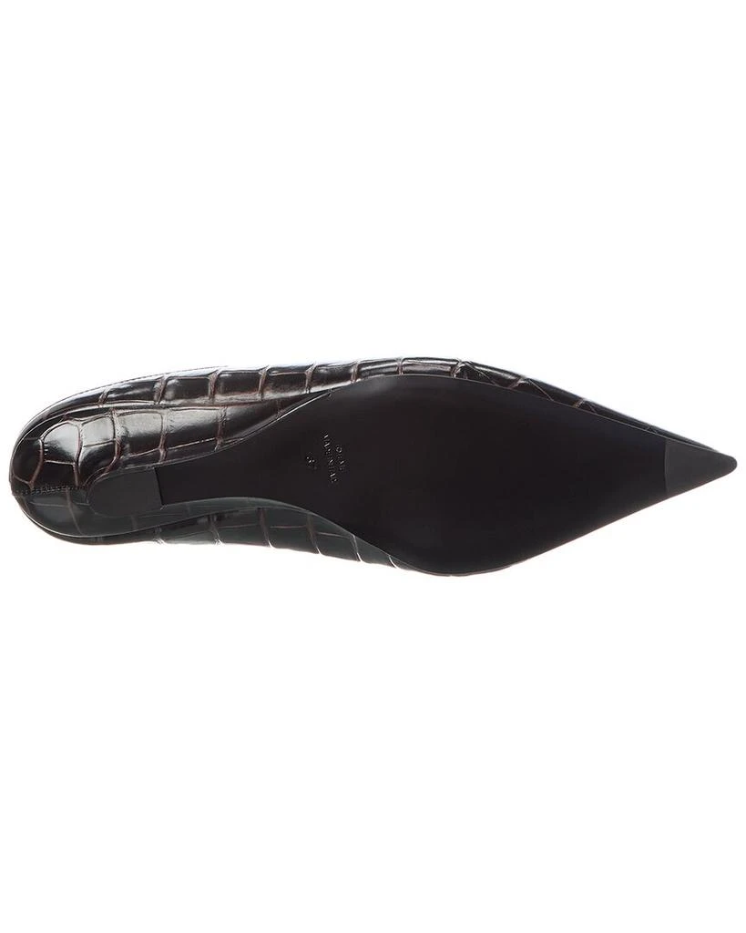 商品Totême|TOTEME Sharp Croc-Embossed Leather Mule,价格¥3699,第4张图片详细描述