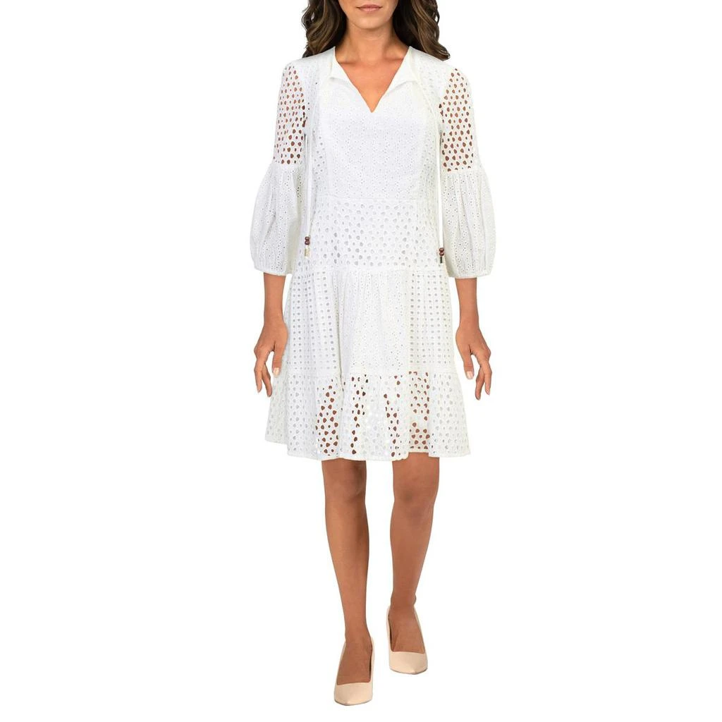 商品Vince Camuto|Vince Camuto Womens Long Sleeve Mini Fit & Flare Dress,价格¥243,第1张图片