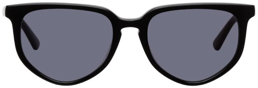 商品Alexander McQueen|Black Acetate Round Sunglasses,价格¥685,第1张图片