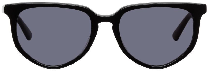 商品Alexander McQueen|Black Acetate Round Sunglasses,价格¥1032,第1张图片