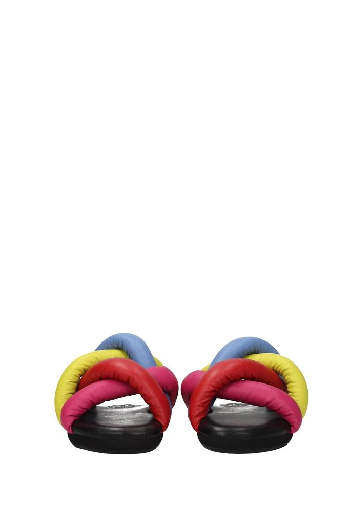 商品Moncler|Slippers and clogs jw anderson Leather Multicolor,价格¥1724,第3张图片详细描述