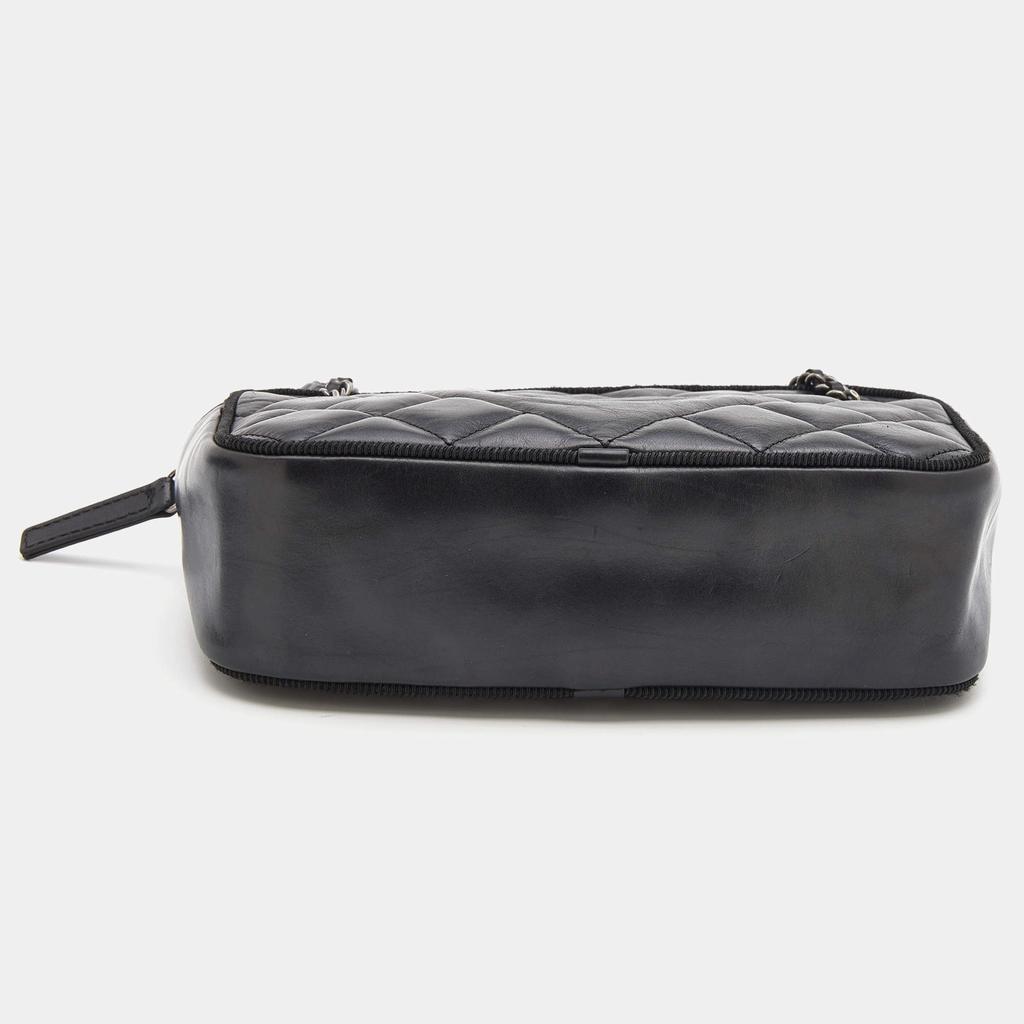 Chanel Black Quilted Leather CC Ballerine Camera Bag商品第6张图片规格展示