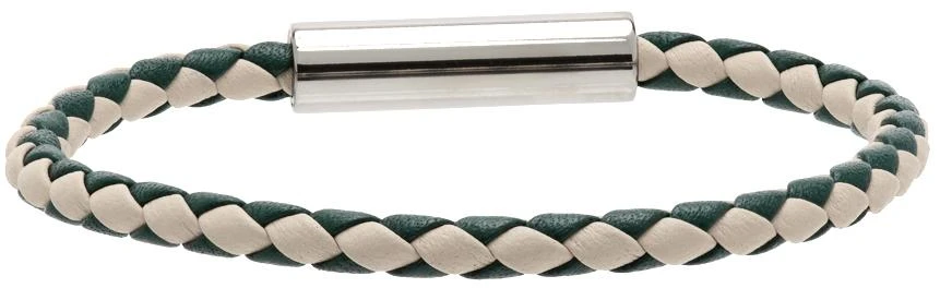 商品Marni|White & Green Braided Bracelet,价格¥538,第4张图片详细描述