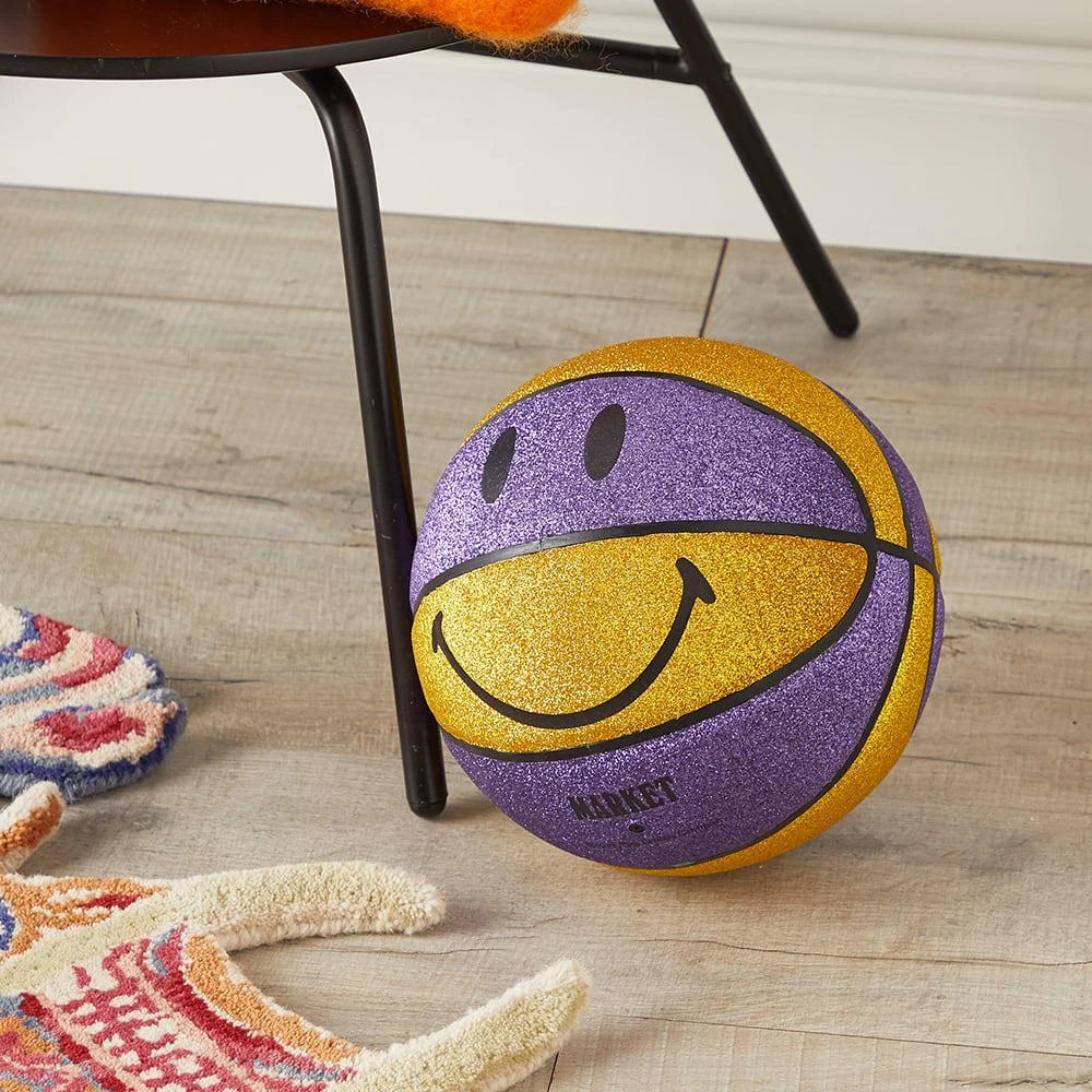 商品MARKET|MARKET Smiley Glitter Showtime Basketball,价格¥400,第3张图片详细描述