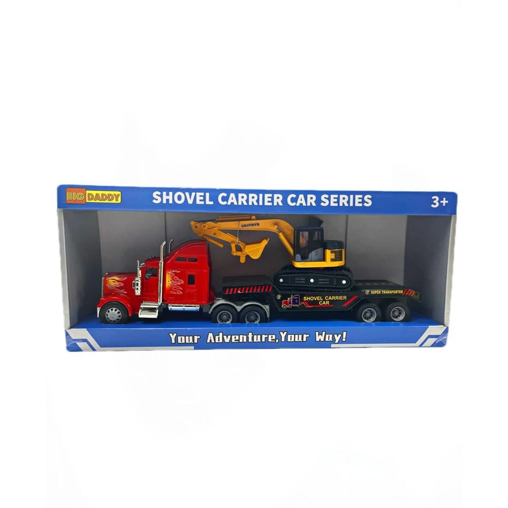 商品Big Daddy|Mag-Genius Big-Daddy Big Rig Low-Boy Transport with Excavator and Interchange Kit Toy,价格¥149,第3张图片详细描述