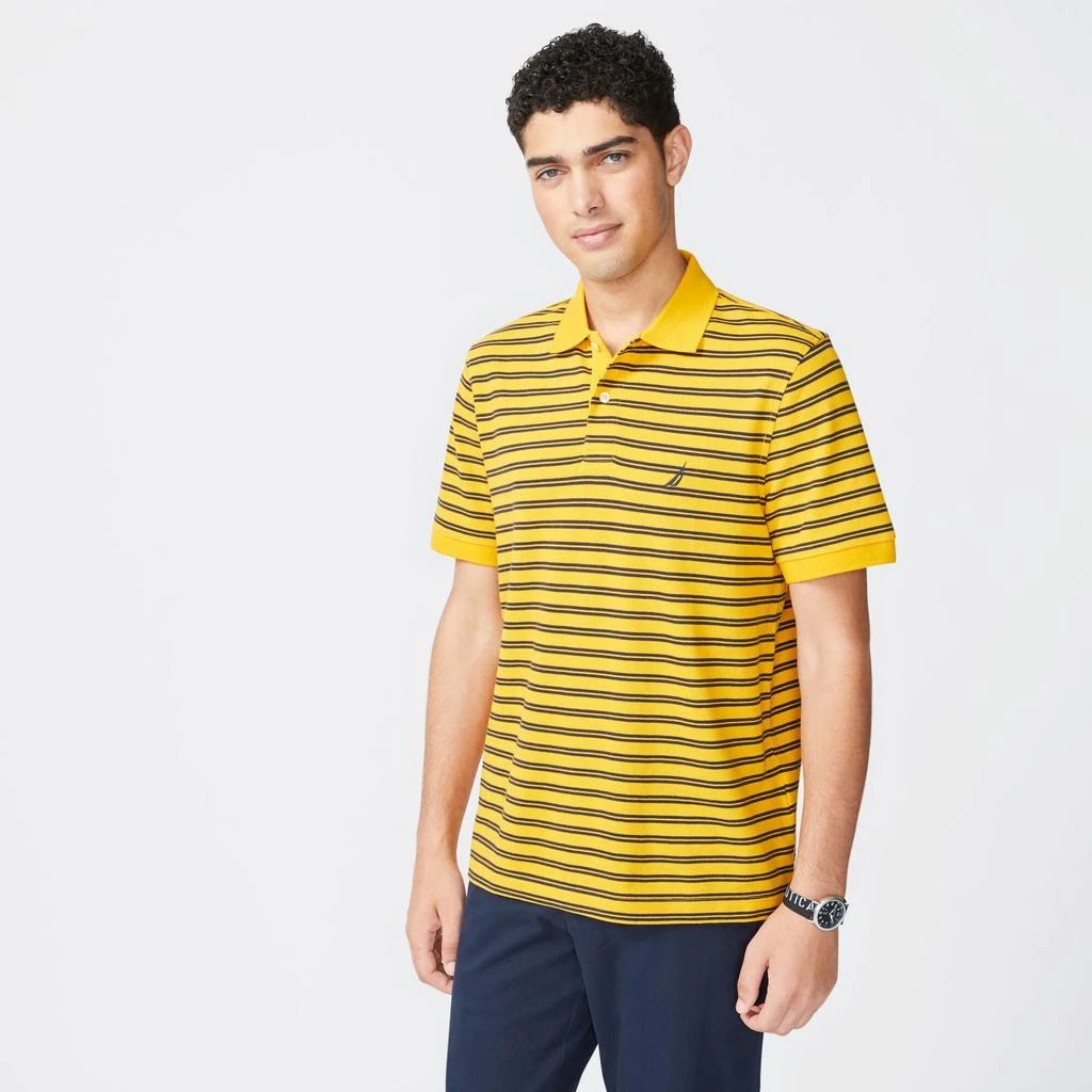 Mens Classic Fit Striped Premium Cotton Polo 商品