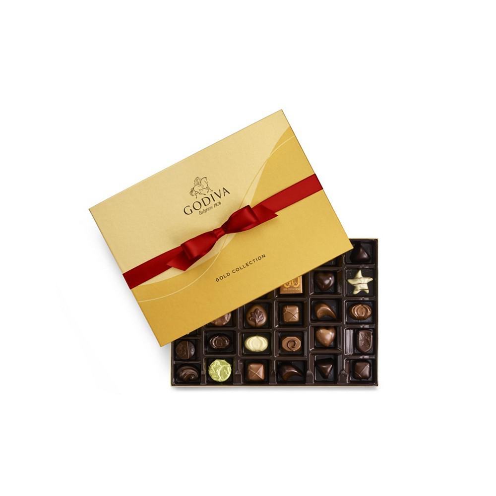 情人节金装巧克力礼盒，36片商品第1张图片规格展示