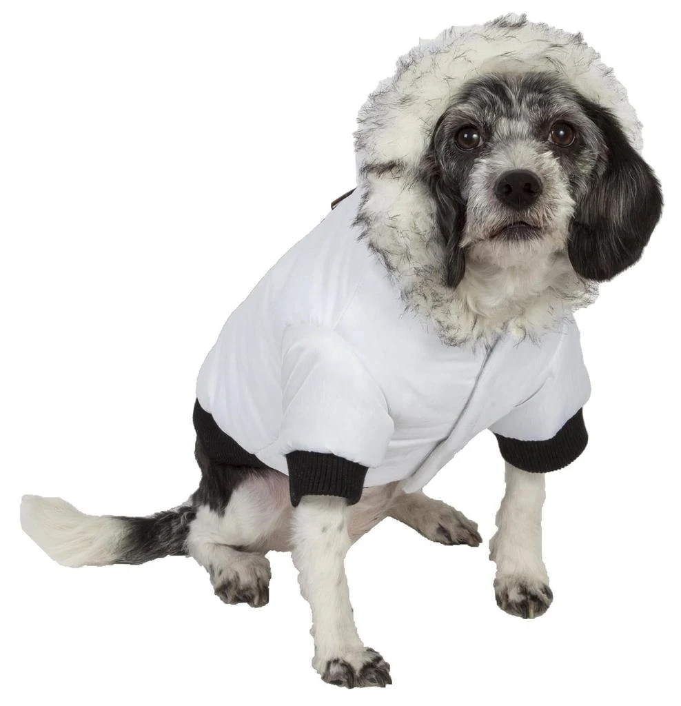 商品Pet Life|Aspen Winter-White Fashion Pet Parka Coat,价格¥304,第2张图片详细描述