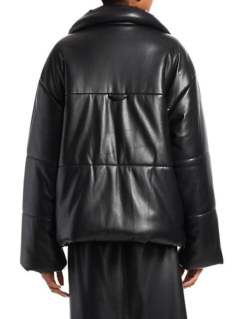 商品Nanushka|Hide Vegan Leather Puffer Jacket,价格¥5178,第7张图片详细描述