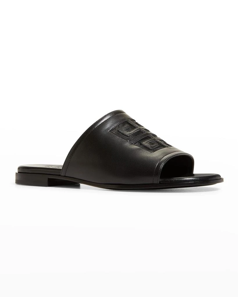 商品Givenchy|4G Lambskin Flat Mule Sandals,价格¥2176,第2张图片详细描述