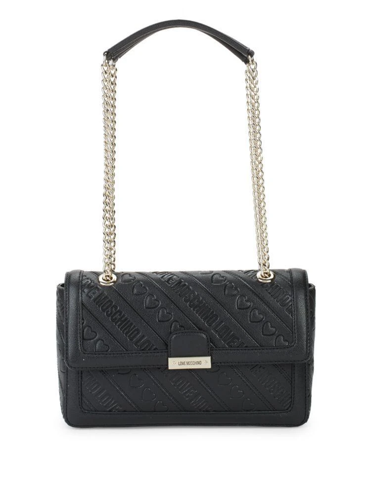 商品Moschino|Debossed Shoulder Bag,价格¥1180,第1张图片