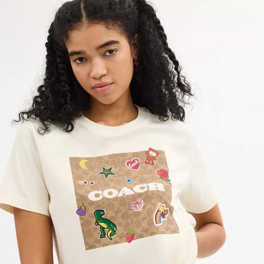COACH◇T-シャツ Signature オーガニックコットン   CW772 公式】コーチアウトレット | シグネチャー Tシャツ