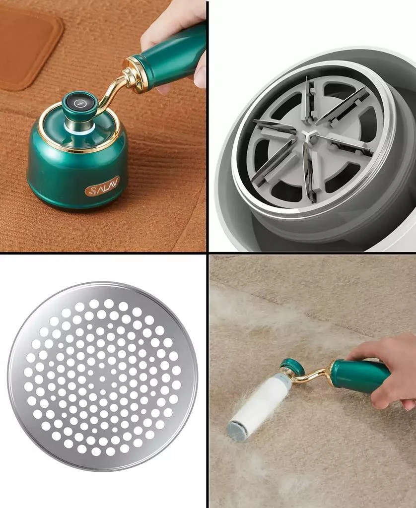 Retro Edition Duopress Handheld Steamer Iron and Fabric Shaver  Lint Roller Set Titanium 商品