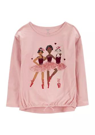 Girls 7-16 Ballerina Jersey T-Shirt商品第1张图片规格展示