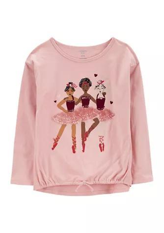 商品Carter's|Girls 7-16 Ballerina Jersey T-Shirt,价格¥73,第1张图片