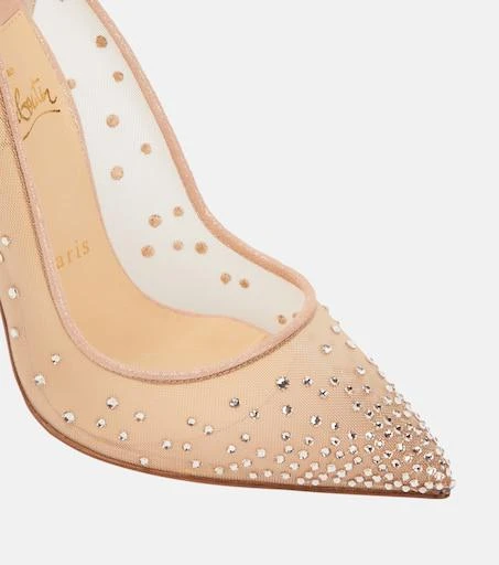 商品Christian Louboutin|Follies Strass缀饰网布高跟鞋,价格¥11259,第5张图片详细描述