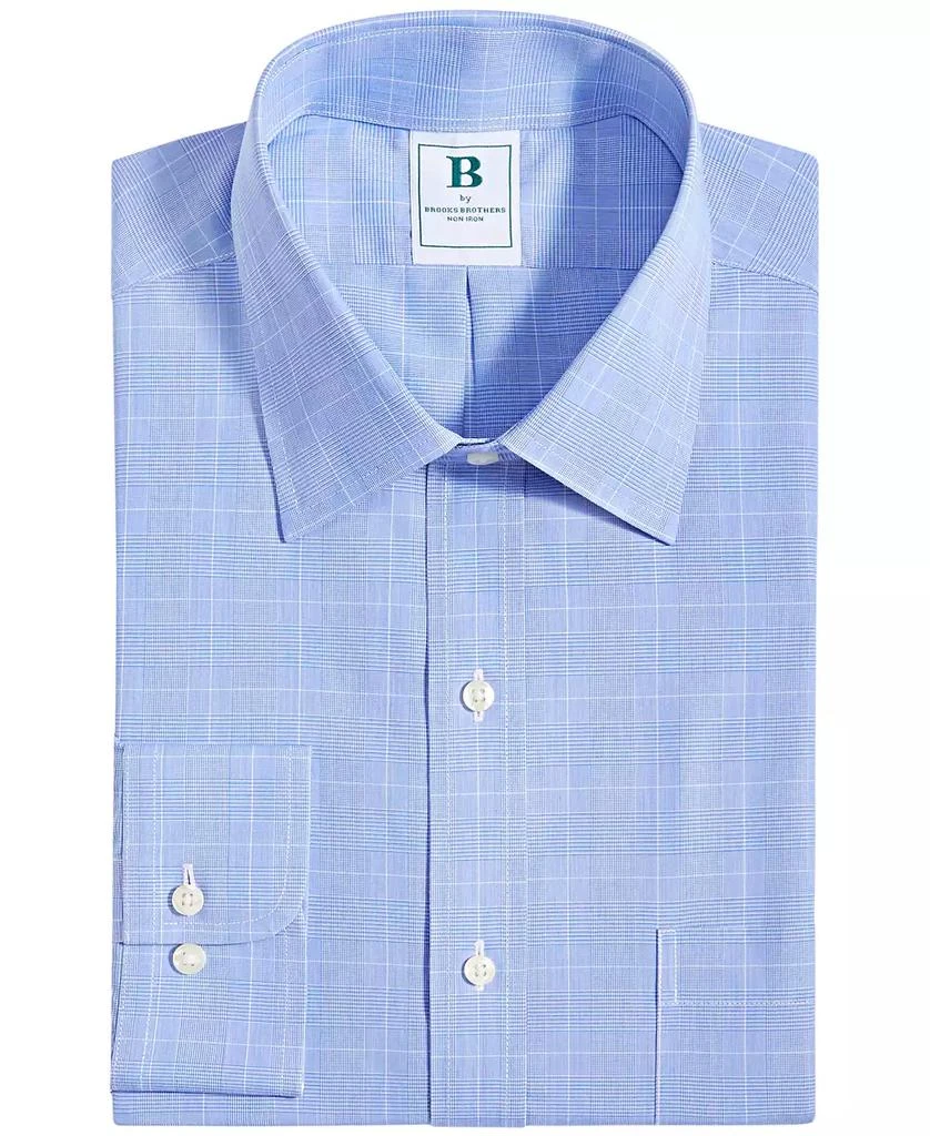 商品Brooks Brothers|Men's Regular Fit Non-Iron Glen Plaid Dress Shirt,价格¥456,第4张图片详细描述