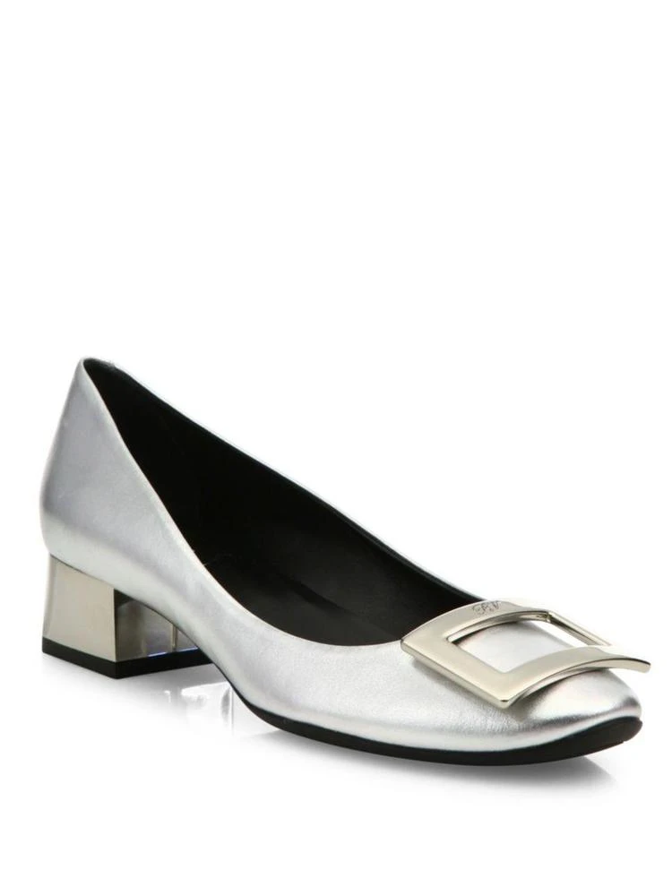 商品Roger Vivier|Belle De Nuit Metallic Leather Pumps,价格¥5068,第1张图片