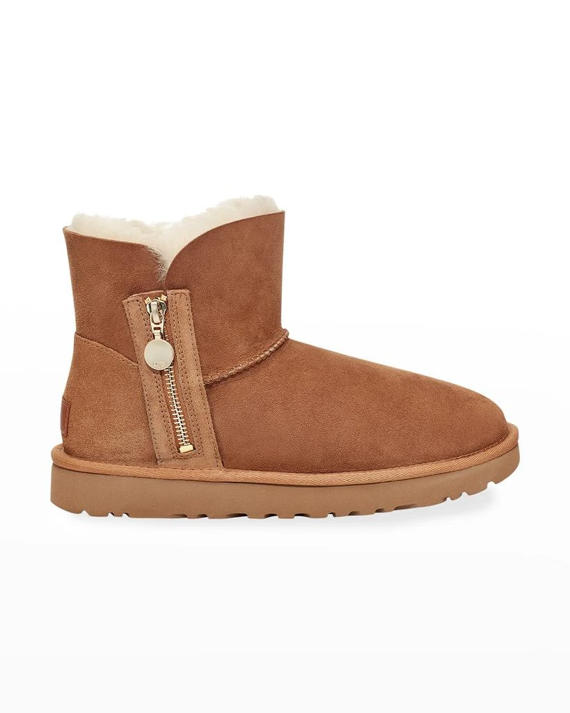 商品UGG|UGG黑色侧面拉链款雪地靴,价格¥603,第1张图片