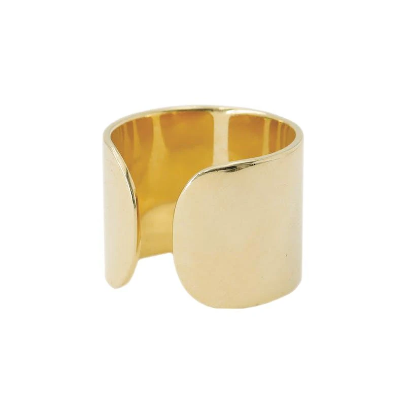 商品Miphologia Jewelry|Cigar Band Ring 18CT Gold Vermeil,价格¥511,第1张图片