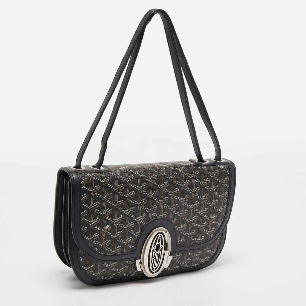 商品[二手商品] Goyard|Goyard Black Goyardine Coated Canvas and Leather 223 PM Shoulder Bag,价格¥12276,第3张图片详细描述