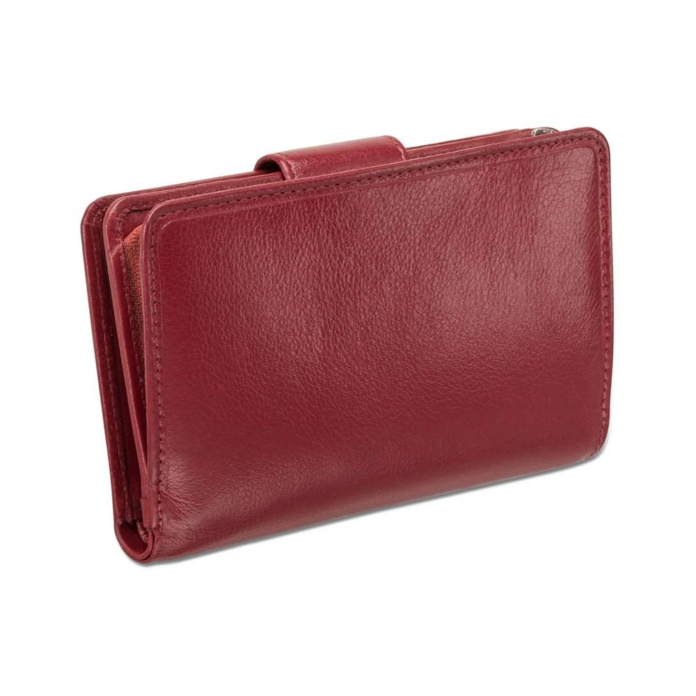 商品Mancini Leather Goods|Equestrian-2 Collection RFID Secure Medium Clutch Wallet,价格¥698,第3张图片详细描述